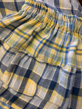 Adelaide Patchwork Maxi Skirt in Clear Skies at Sunrise