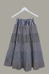 Adelaide Patchwork Maxi Skirt in Giddy for Gingham by All About Audrey