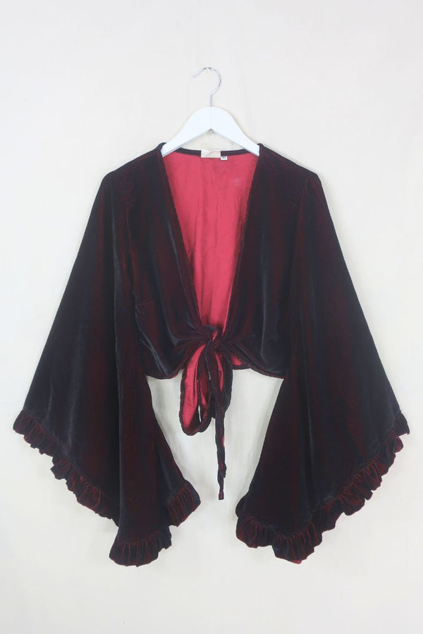 Khroma Venus Wrap Top in Blood Moon Red by all about audrey