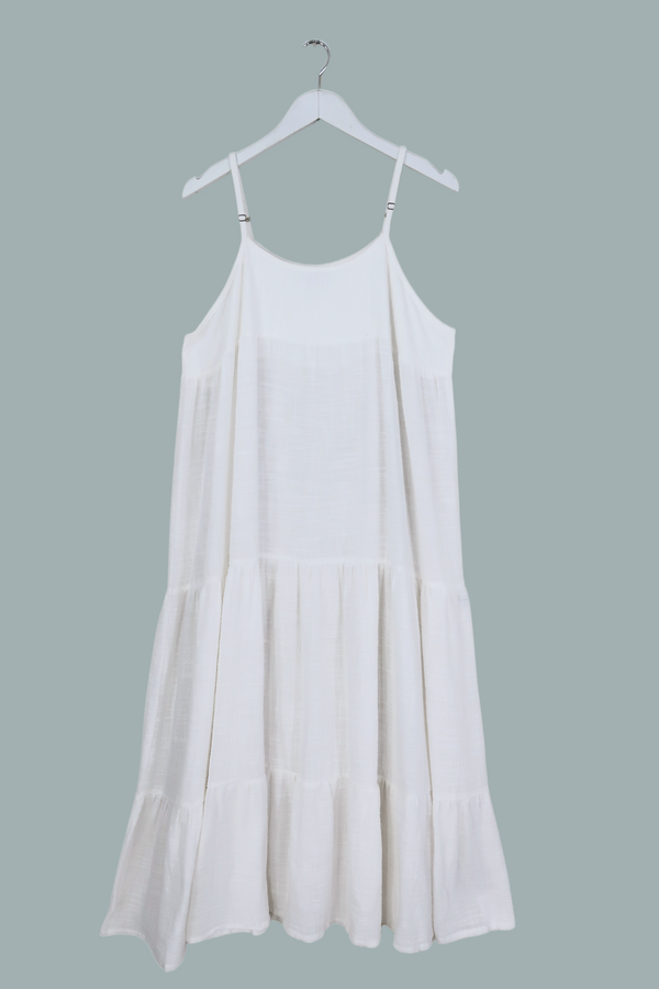 Clover Midi Dress in Salt White by All About Audrey