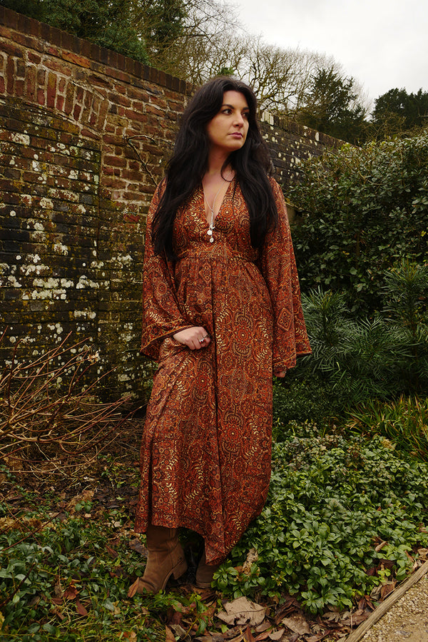 Stevie Maxi Dress in Dylan Brown Mandala