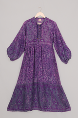 50% OFF Florence Maxi Dress in Orchid Purple Paisley Floral