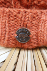 Black Yak Beanie in Fox Orange by All About Audrey