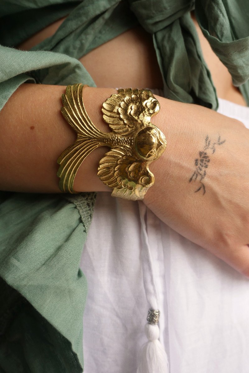 Gold Swallow Bird Bracelet