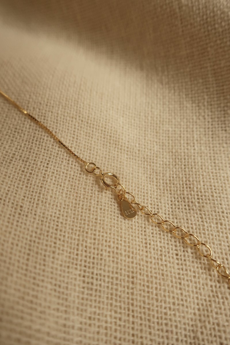 Gold Lovers Rose Charm Necklace by All About Audrey