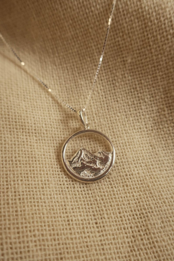 Silver Misty Mountain Charm Necklace by All About Audrey