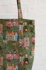 Prairie Pasture Green Tapestry Tote Bag