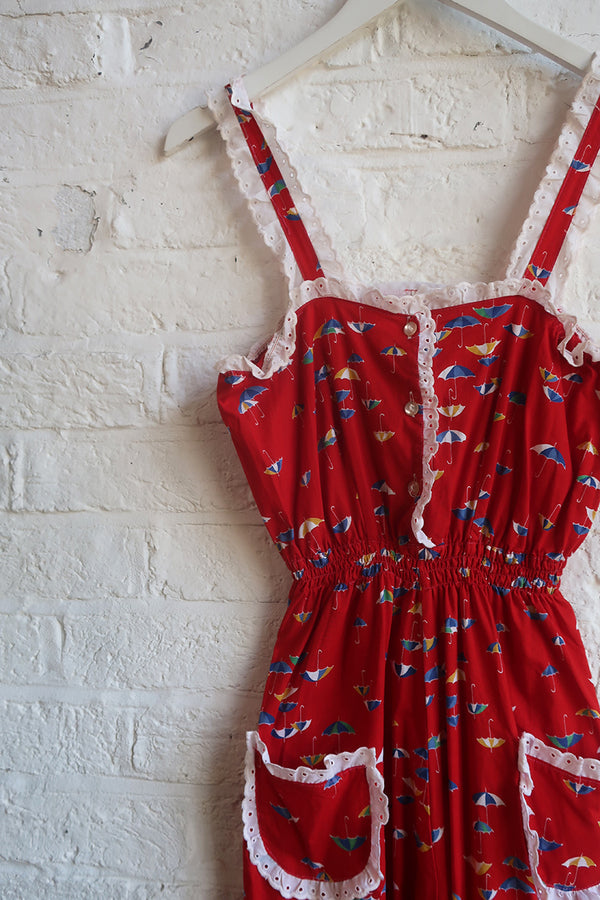 SALE | Vintage Jumpsuit - Singin' In The Rain - Size XS by All About Audrey