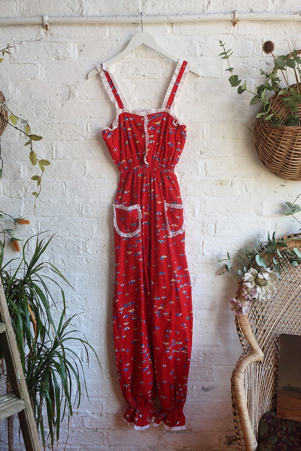 SALE | Vintage Jumpsuit - Singin' In The Rain - Size XS by All About Audrey