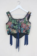 Antoinette Tapestry Corset in Japanese Peony by All About Audrey