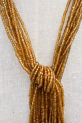 Golden Sun Beaded Rope Necklace by All About Audrey