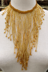 Amber Waterfall Beaded Necklace by All About Audrey