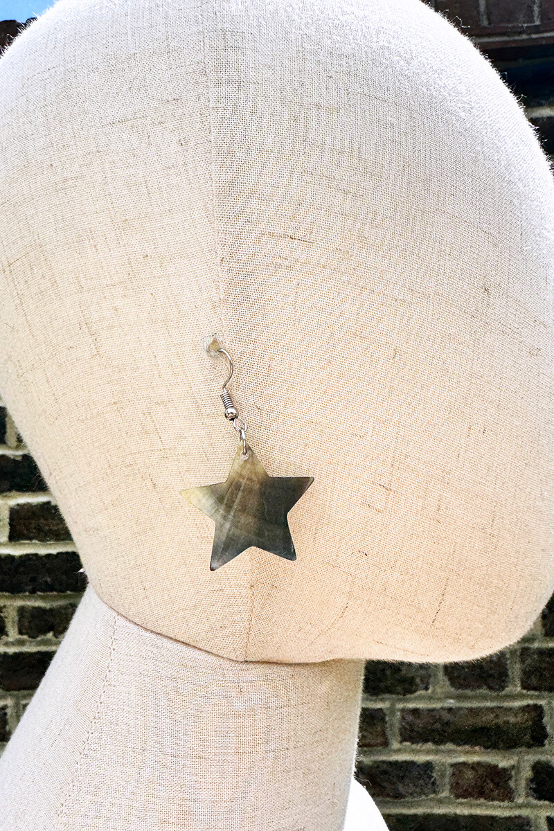 Star Nacre Shell Earrings by All About Audrey