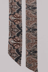 Skinny Scarf in Fitzgerald Bronze Mandala Paisley by All About Audrey