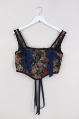 Antoinette Tapestry Corset in Rapunzel's Rose Garden