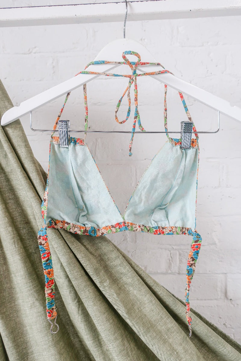 Halter Top, Wrap Skirt & Bikini Swimsuit Sewing Pattern / 70s
