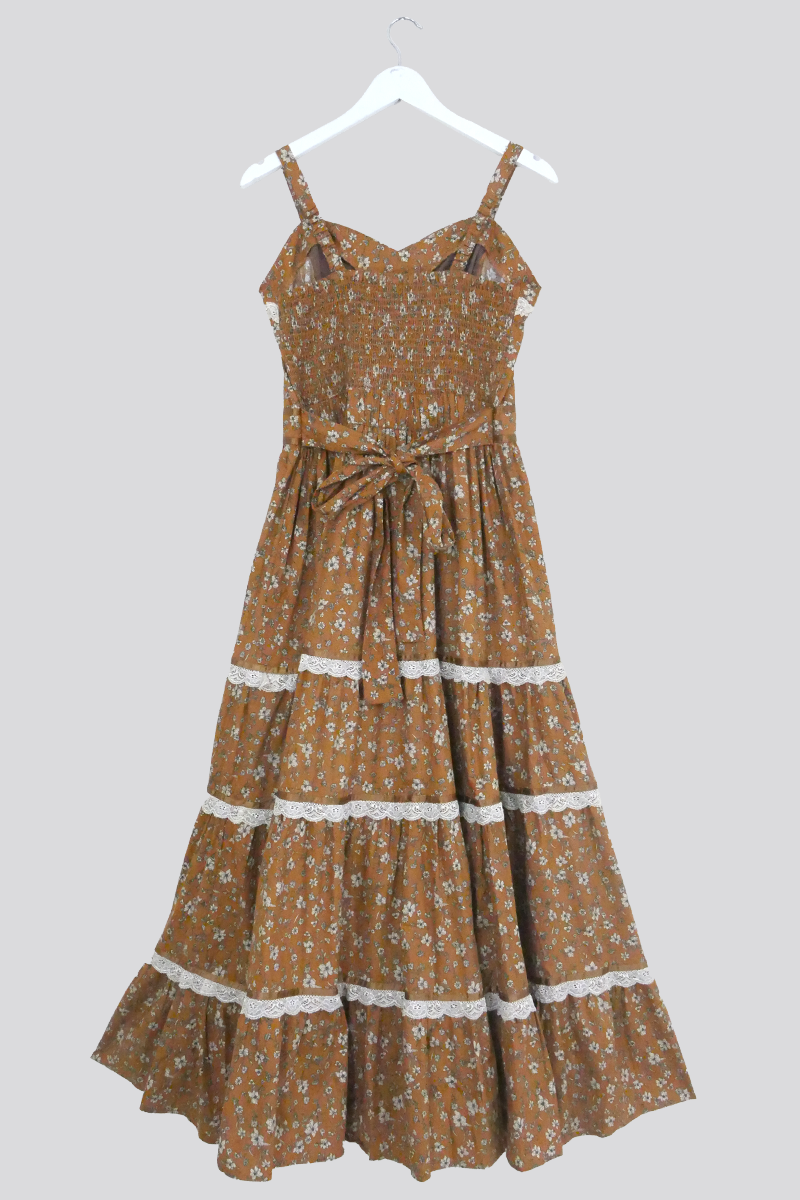 Darcy Maxi Dress in Forest Fawn Brown