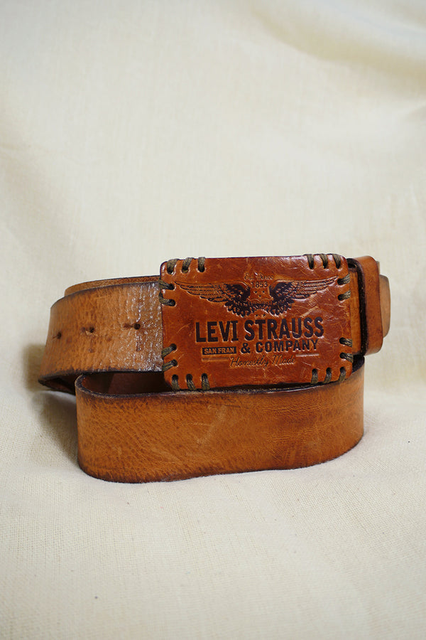 Vintage Belt - Rust Levi's Leather - Free Size by All About Audrey