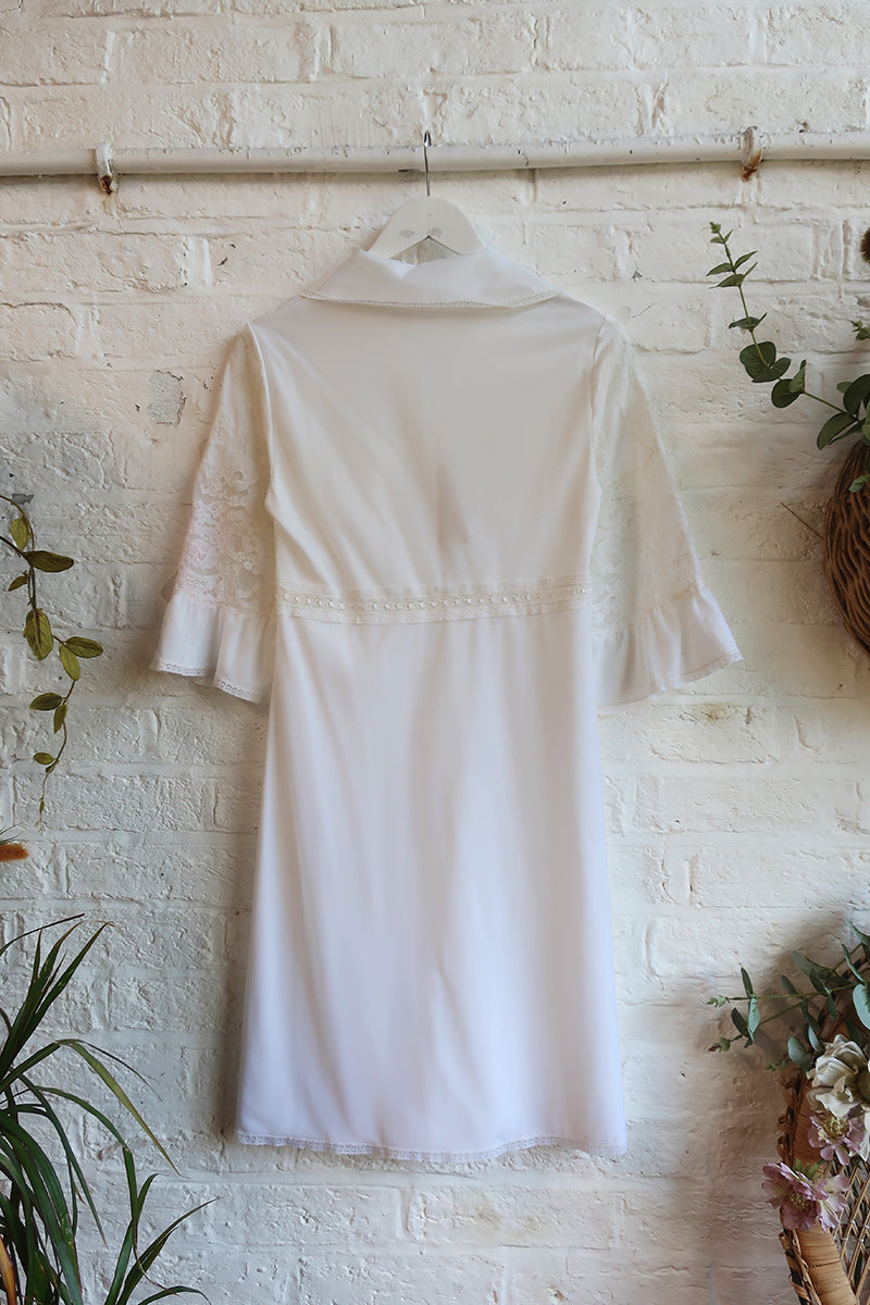 Vintage Midi Dress - Priscilla White Lace - Size XS by All About Audrey